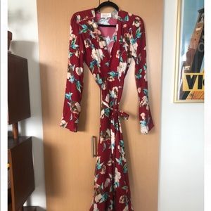 Stone Cold Fox floral wrap dress